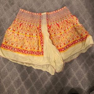 Free People Printed Shorts